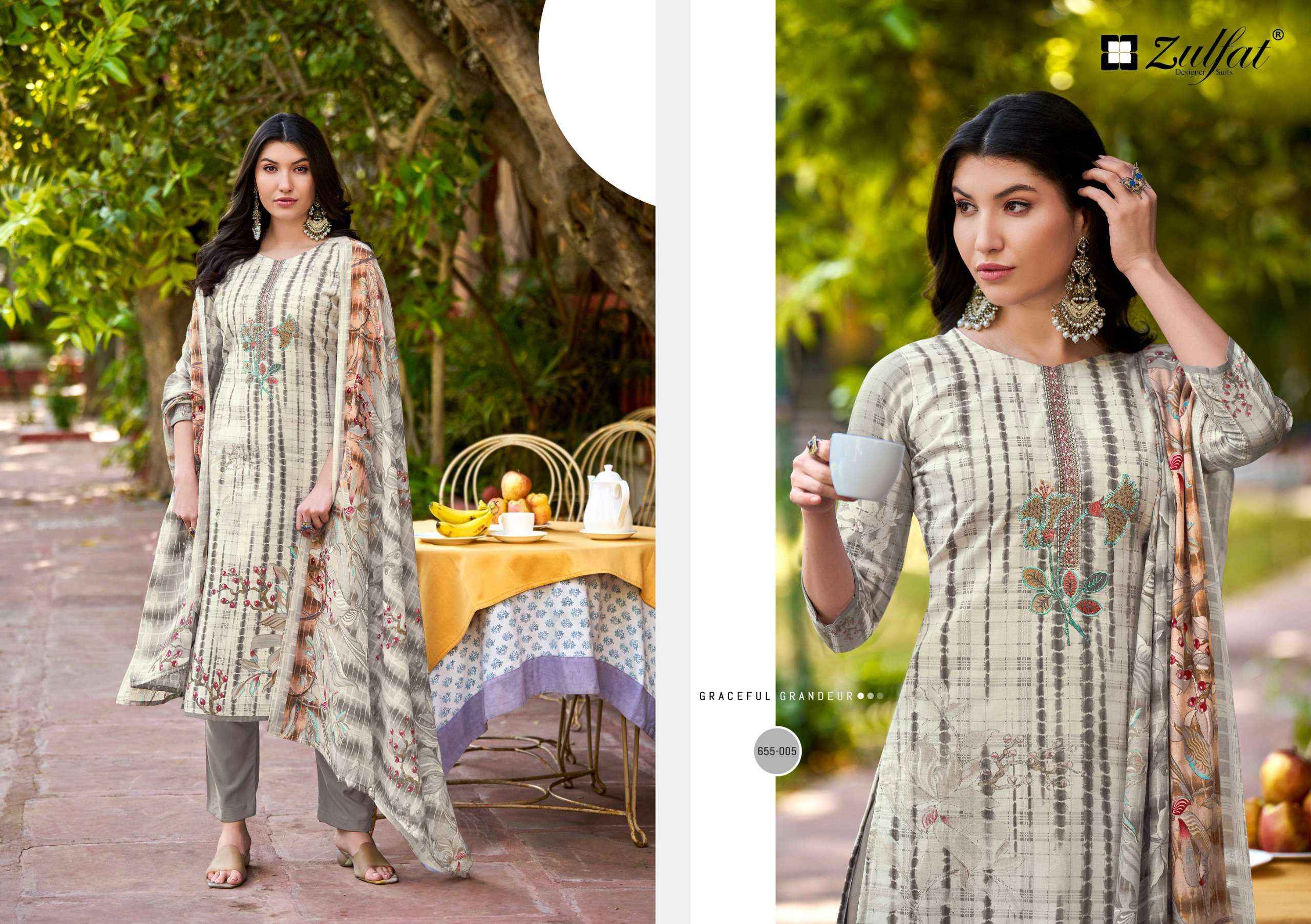 Zulfat Noor Vol 2 Cotton Dress Material 8 pcs Catalogue