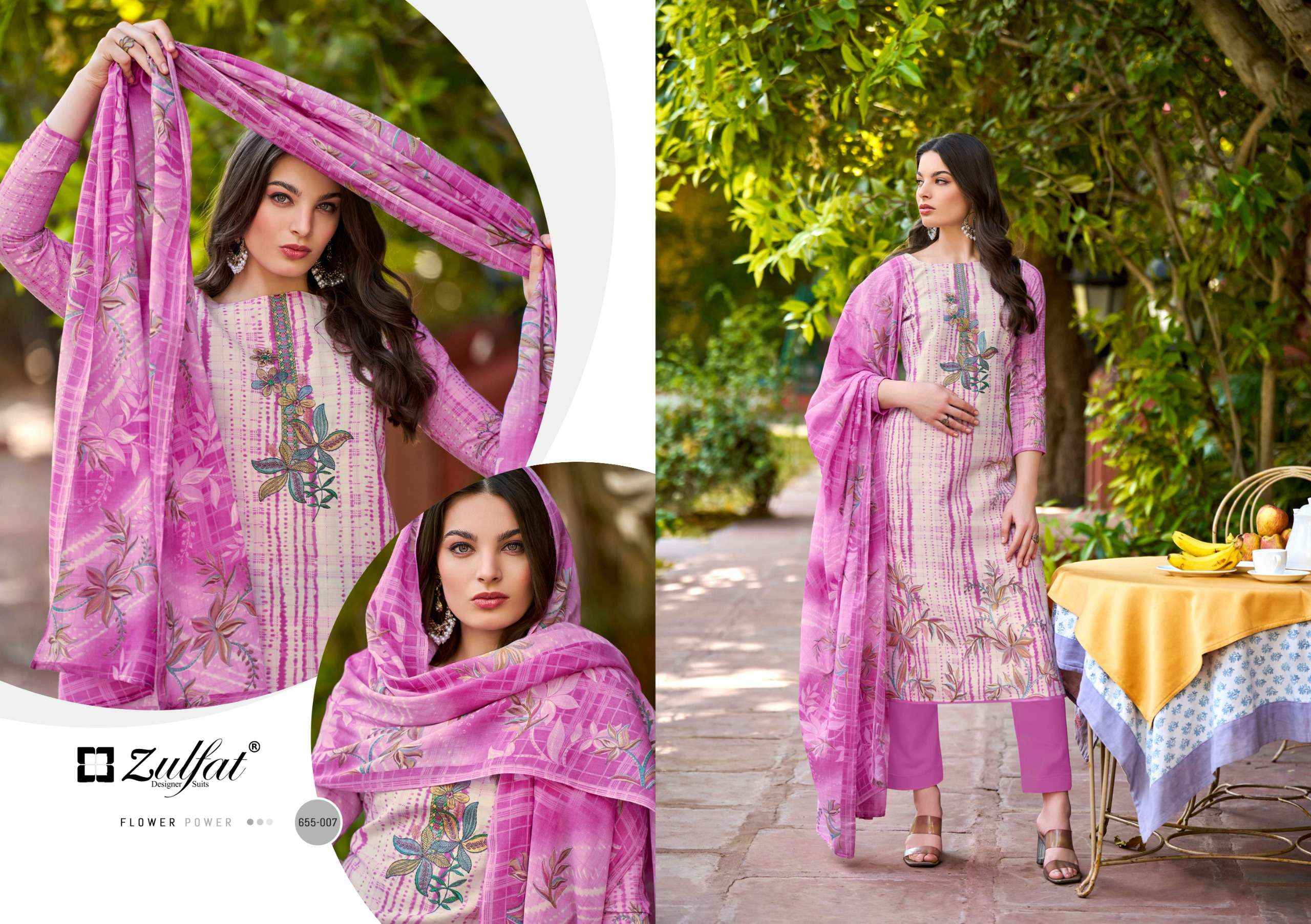 Zulfat Noor Vol 2 Cotton Dress Material 8 pcs Catalogue