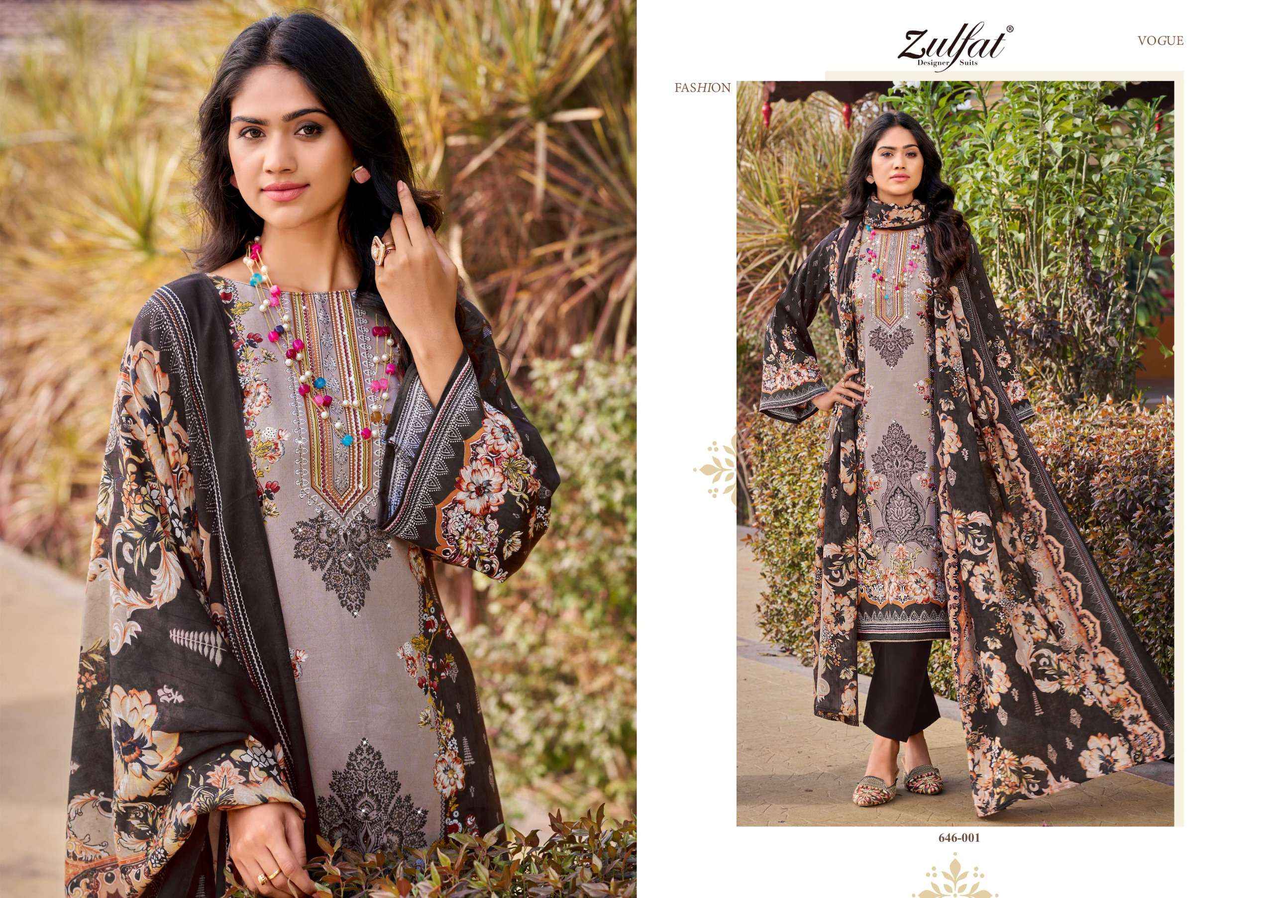 Zulfat Raabta Vol 6 Jam Cotton Dress Material 6 pcs Catalogue