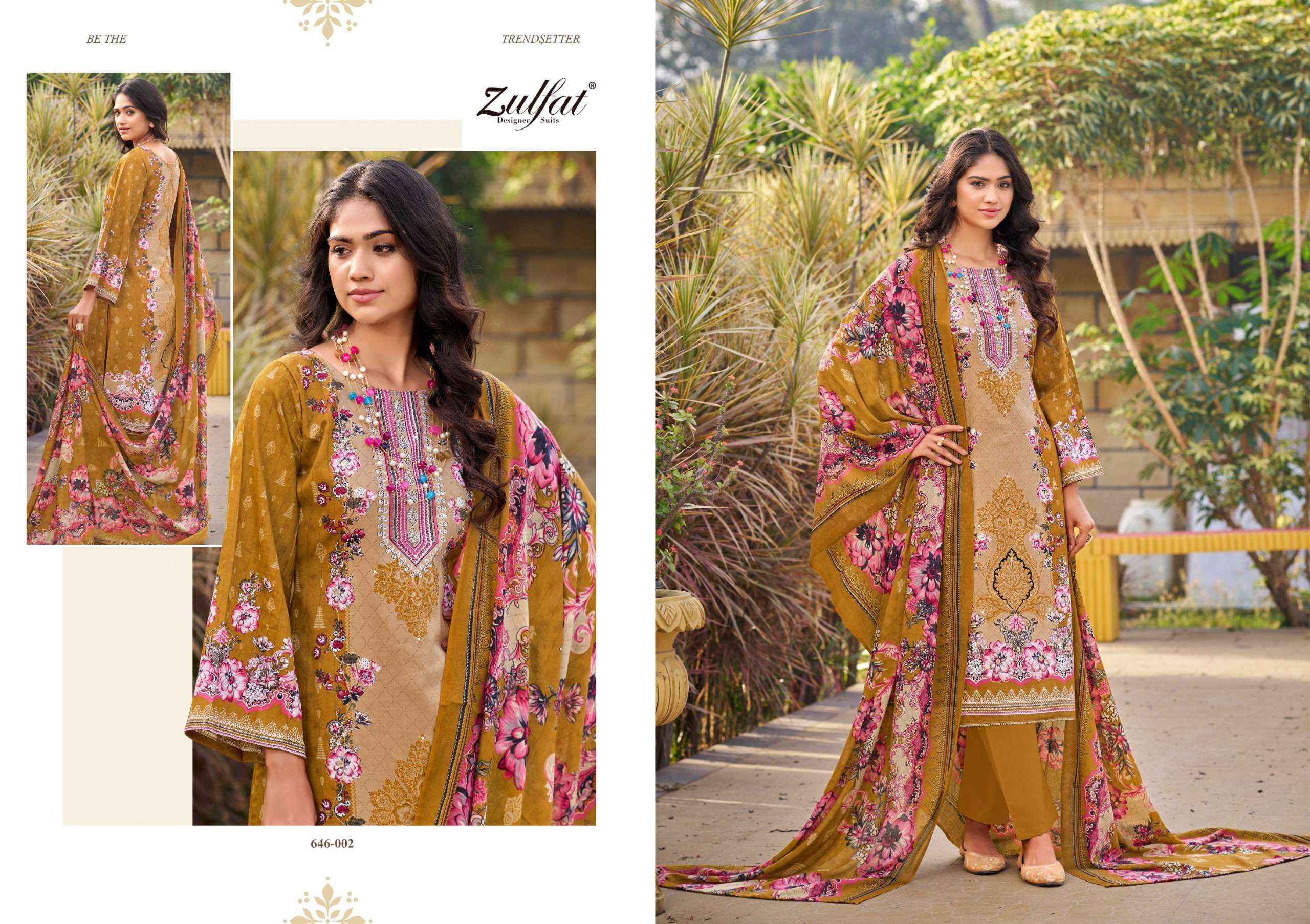 Zulfat Raabta Vol 6 Jam Cotton Dress Material 6 pcs Catalogue