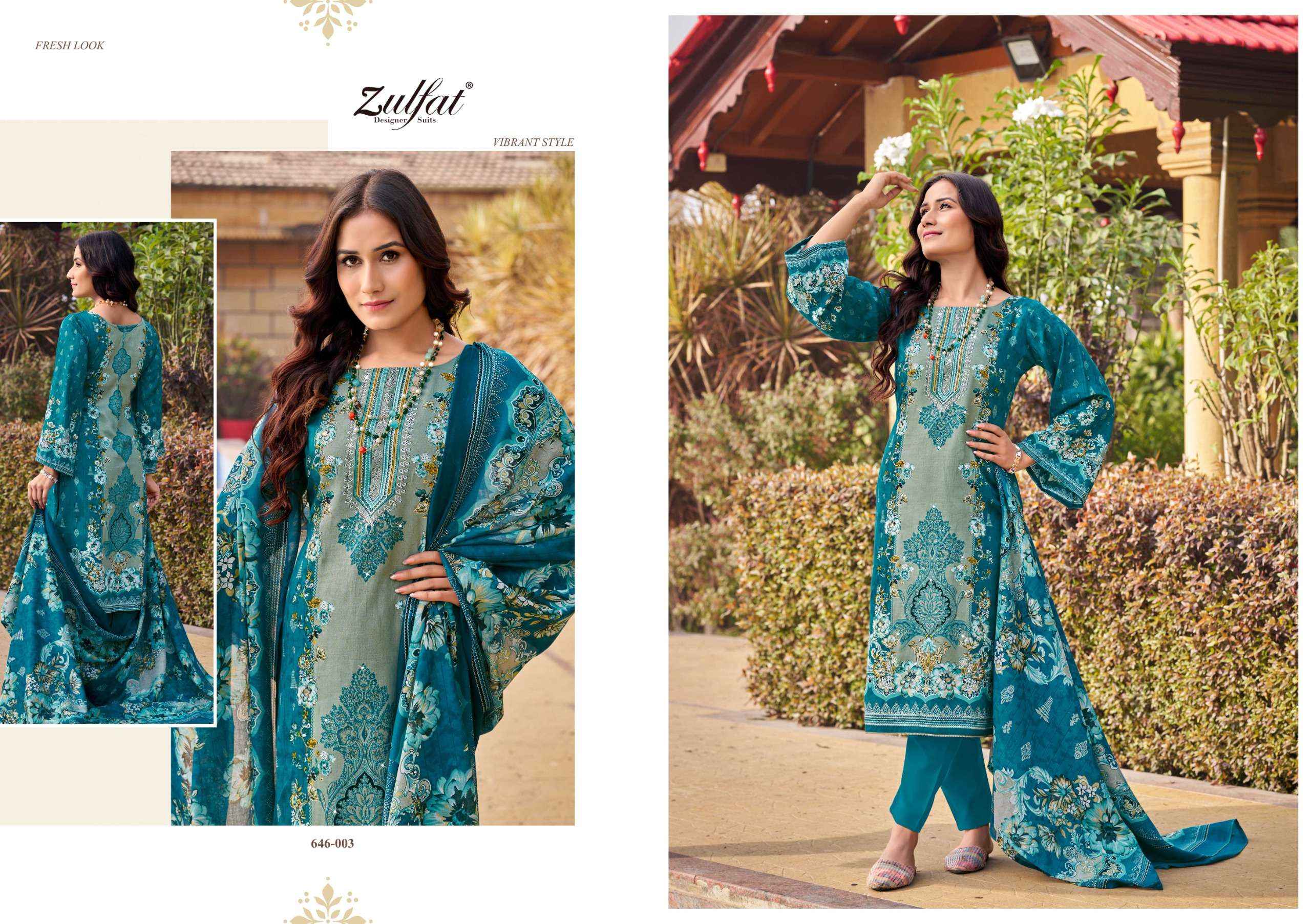 Zulfat Raabta Vol 6 Jam Cotton Dress Material 6 pcs Catalogue