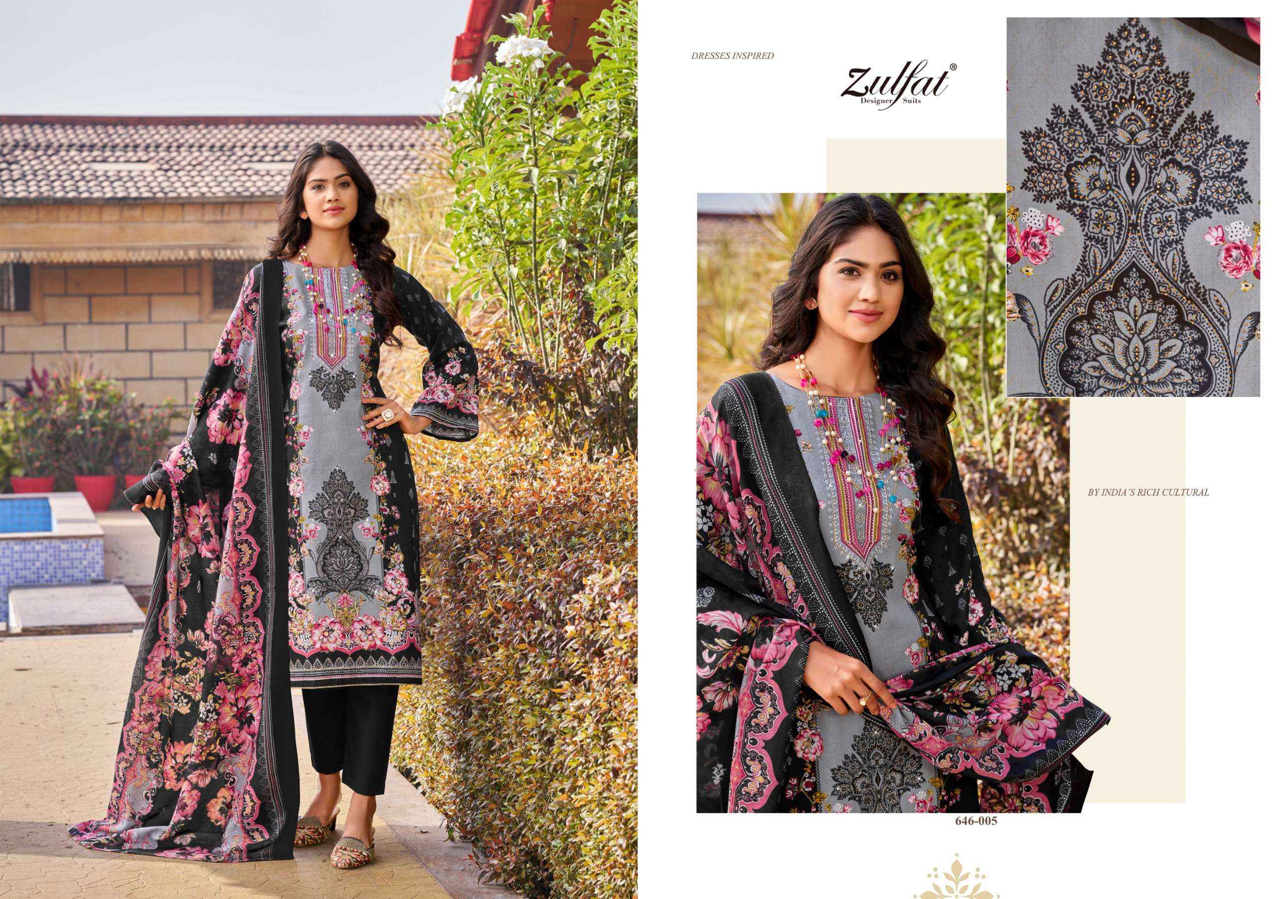 Zulfat Raabta Vol 6 Jam Cotton Dress Material 6 pcs Catalogue