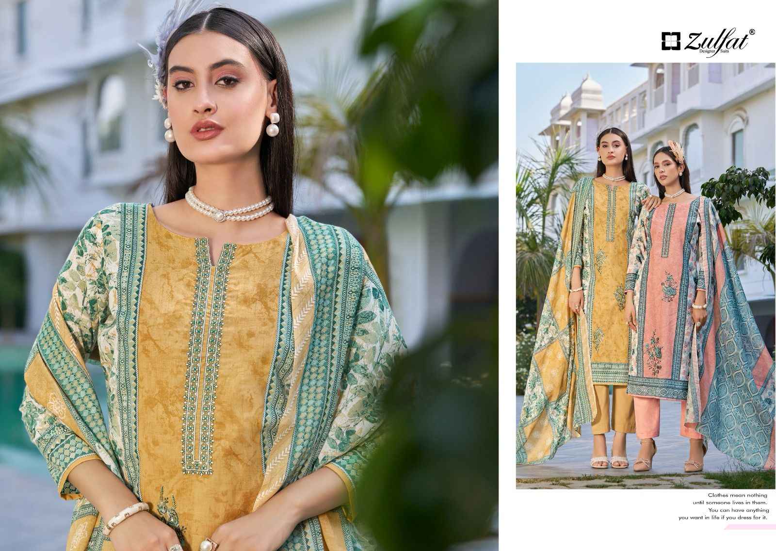 Zulfat Venisha Cotton Dress Material 8 pcs Catalogue