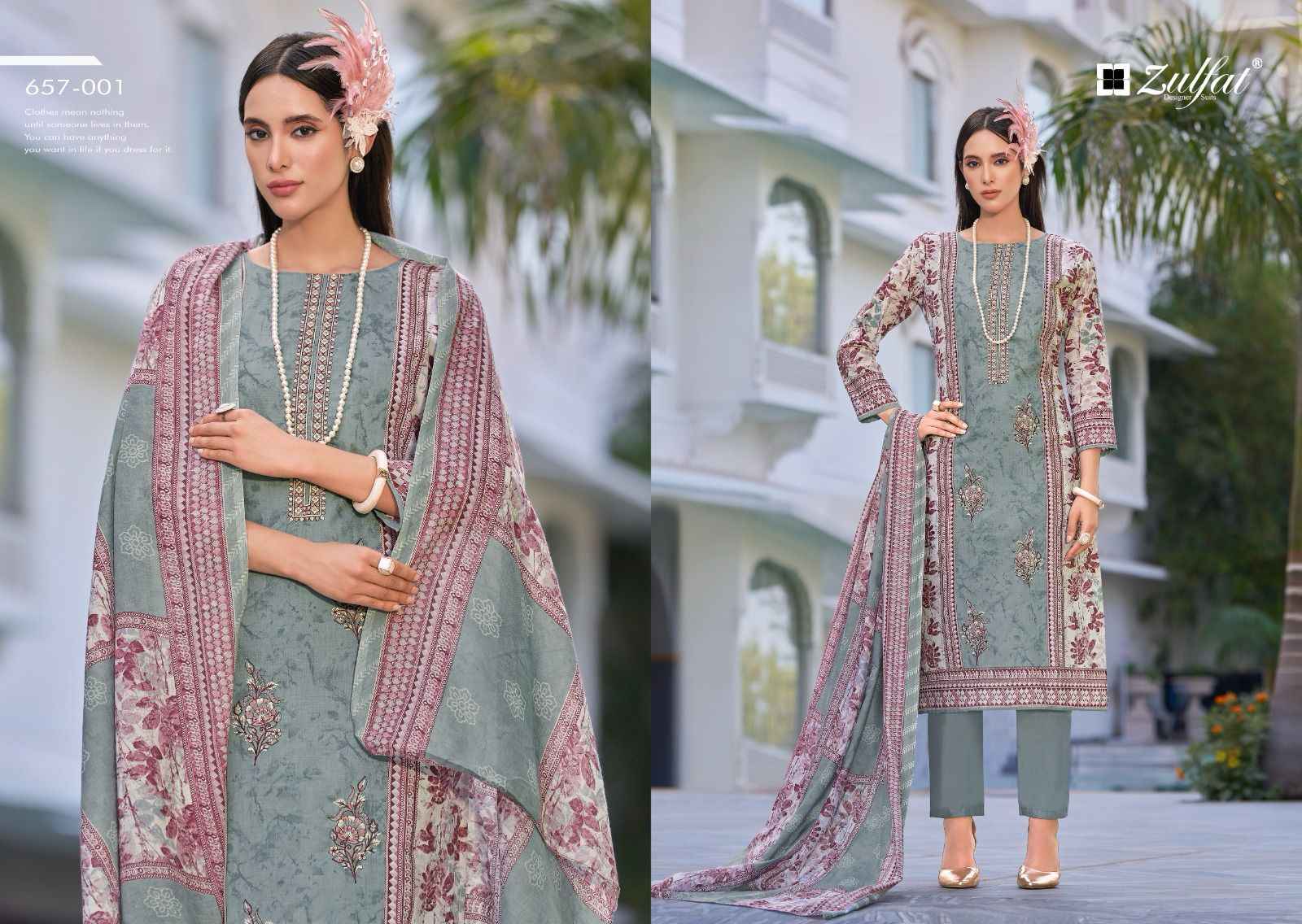Zulfat Venisha Cotton Dress Material 8 pcs Catalogue