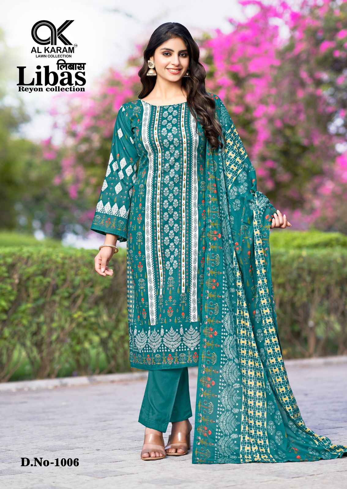 Al Karam Libas Viscouse Rayon Dress Material 6 pcs Catalogue