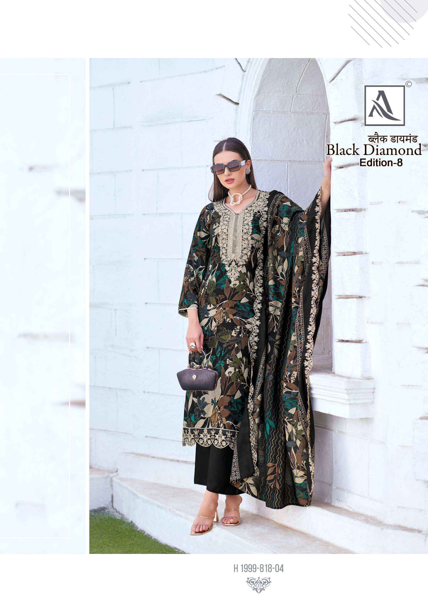 Alok Black Diamond Edition 8 Rayon Dress Material 6 pcs Catalogue