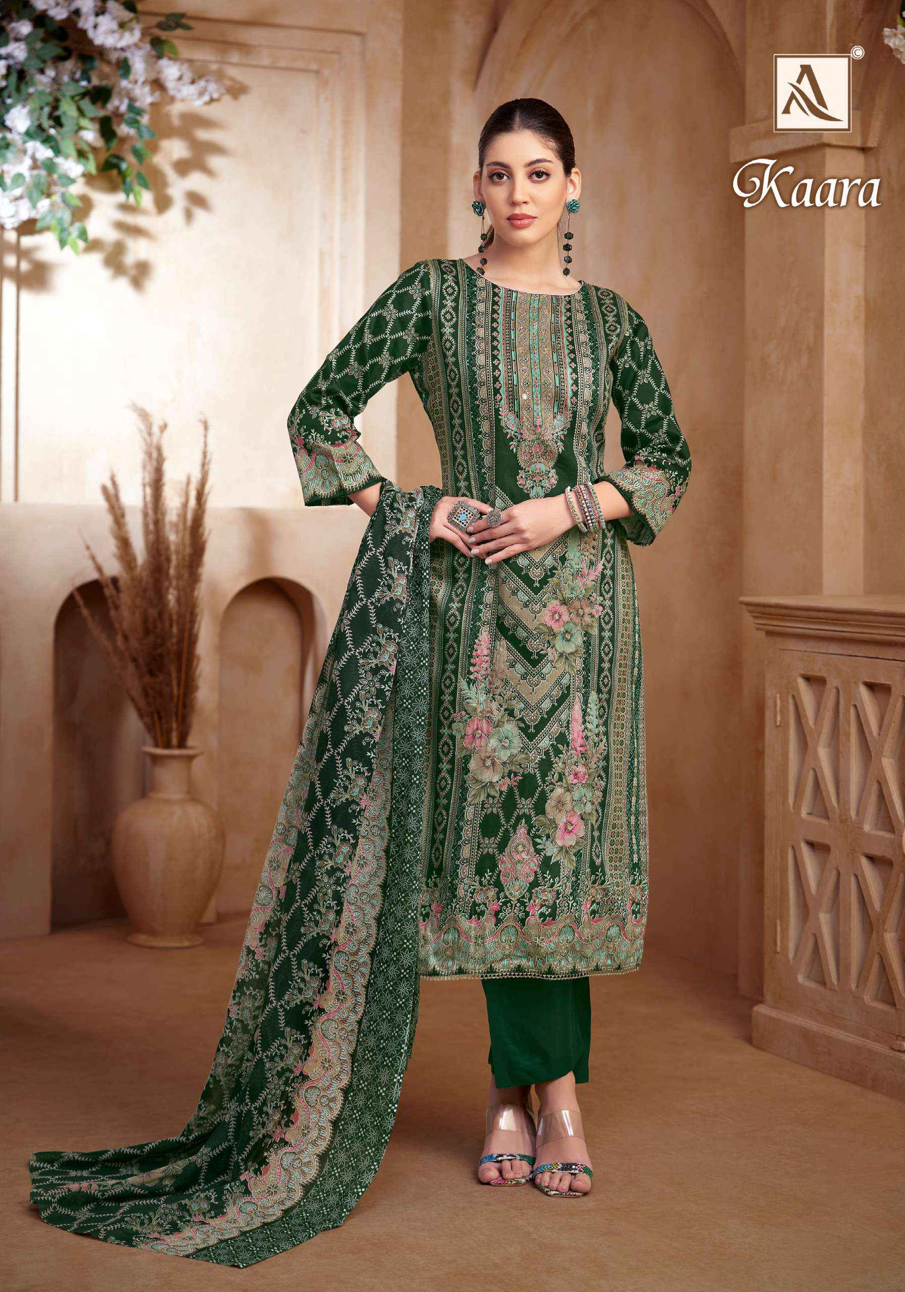 Alok Kaara Cotton Dress Material 6 pcs Catalogue