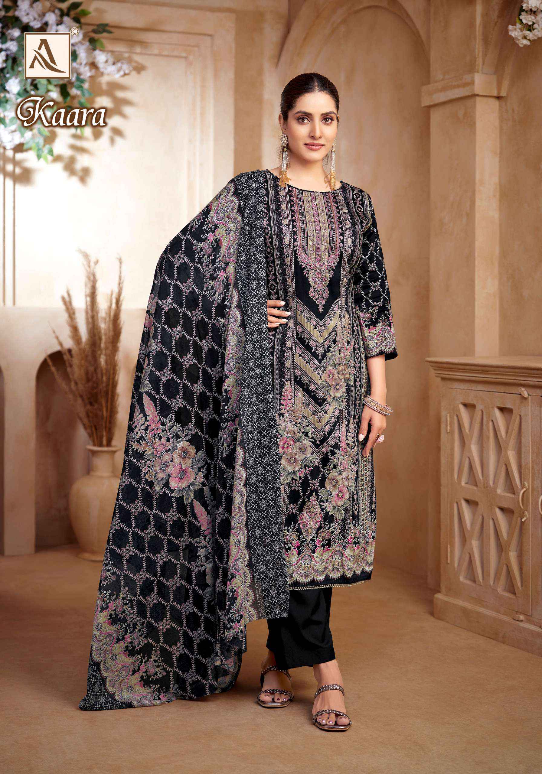 Alok Kaara Cotton Dress Material 6 pcs Catalogue