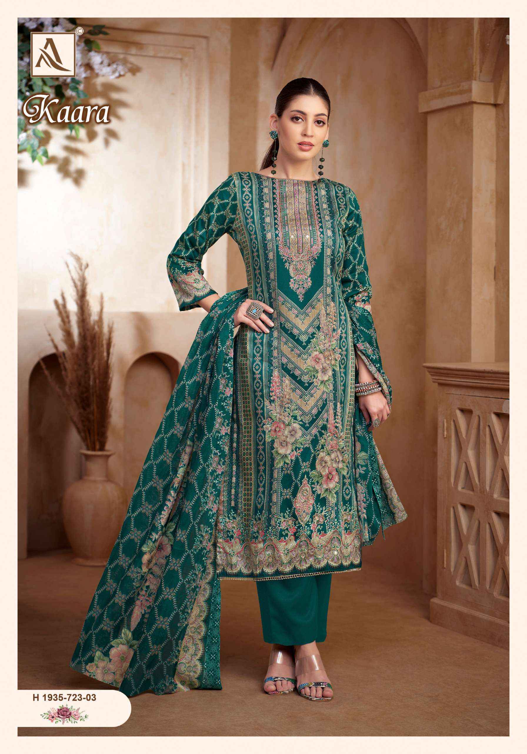 Alok Kaara Cotton Dress Material 6 pcs Catalogue