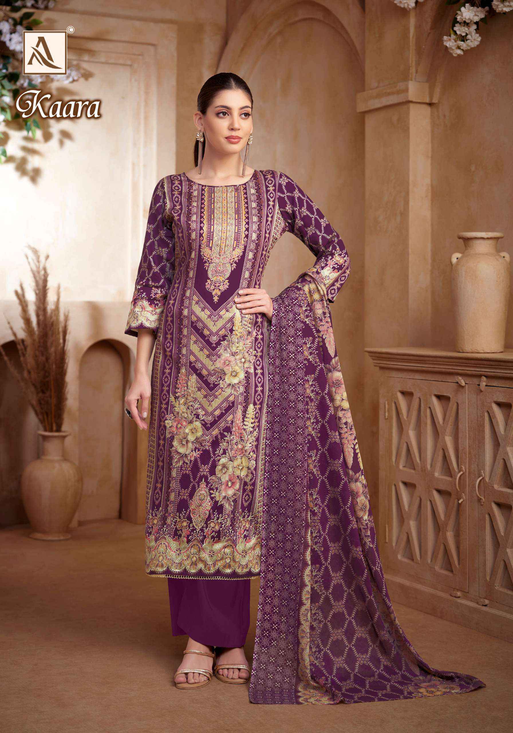 Alok Kaara Cotton Dress Material 6 pcs Catalogue