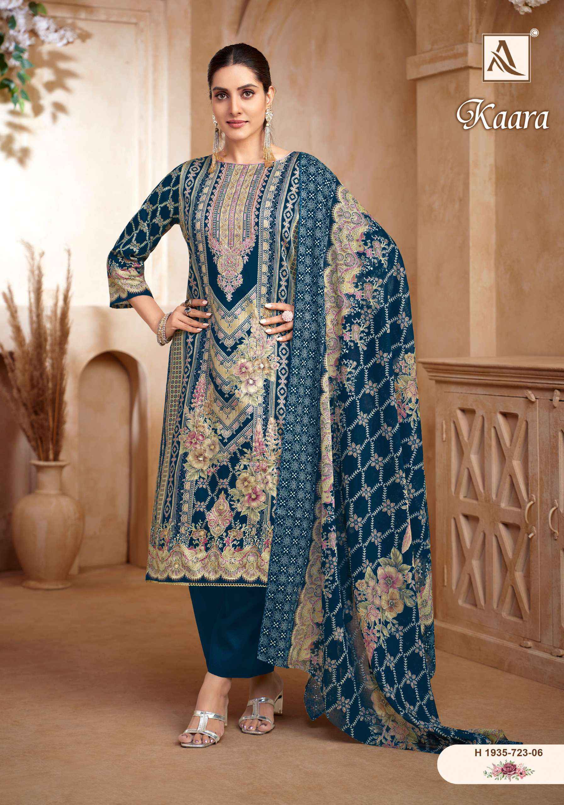 Alok Kaara Cotton Dress Material 6 pcs Catalogue