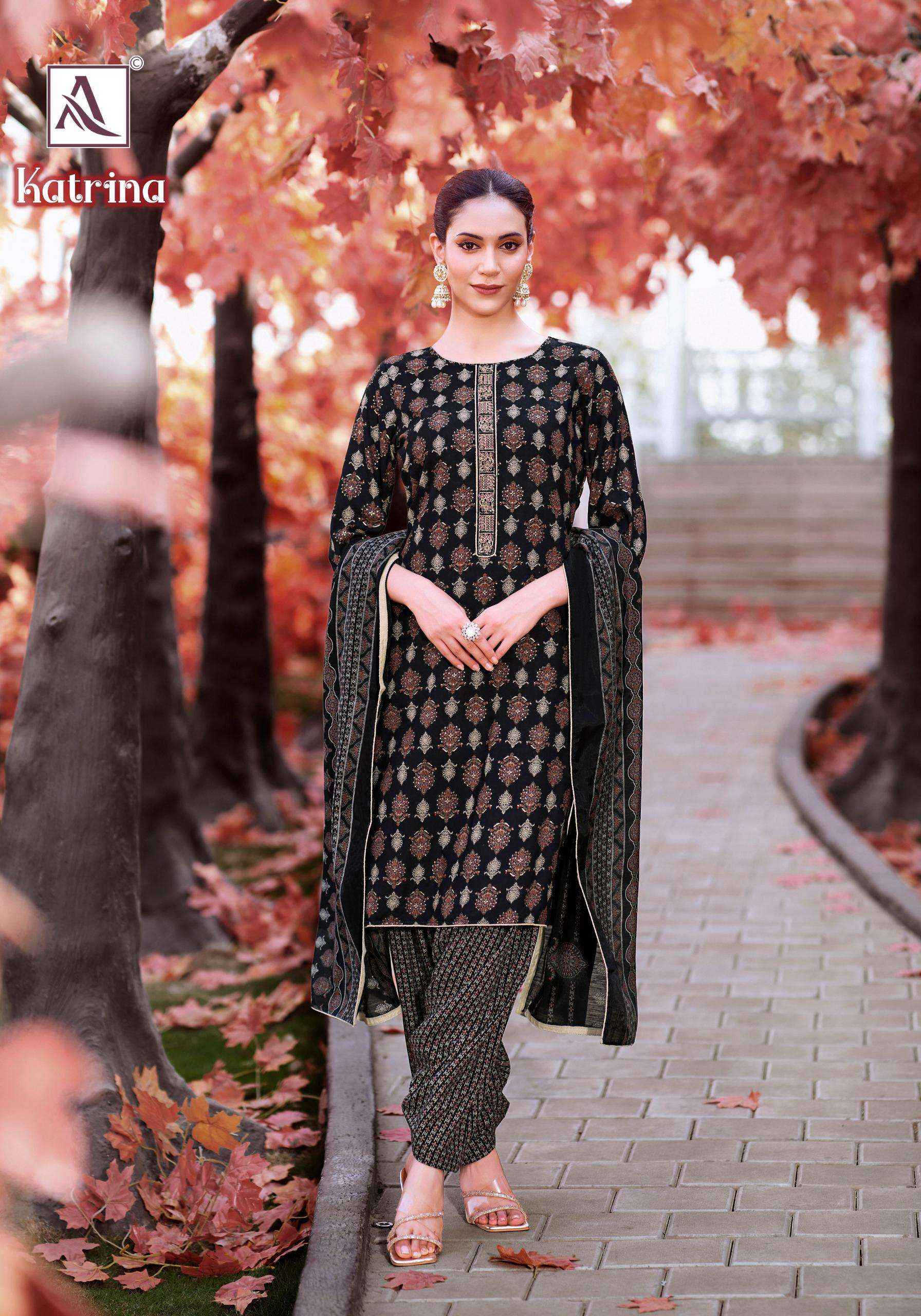 Alok Katrina Viscouse Dress Material 6 pcs Catalogue
