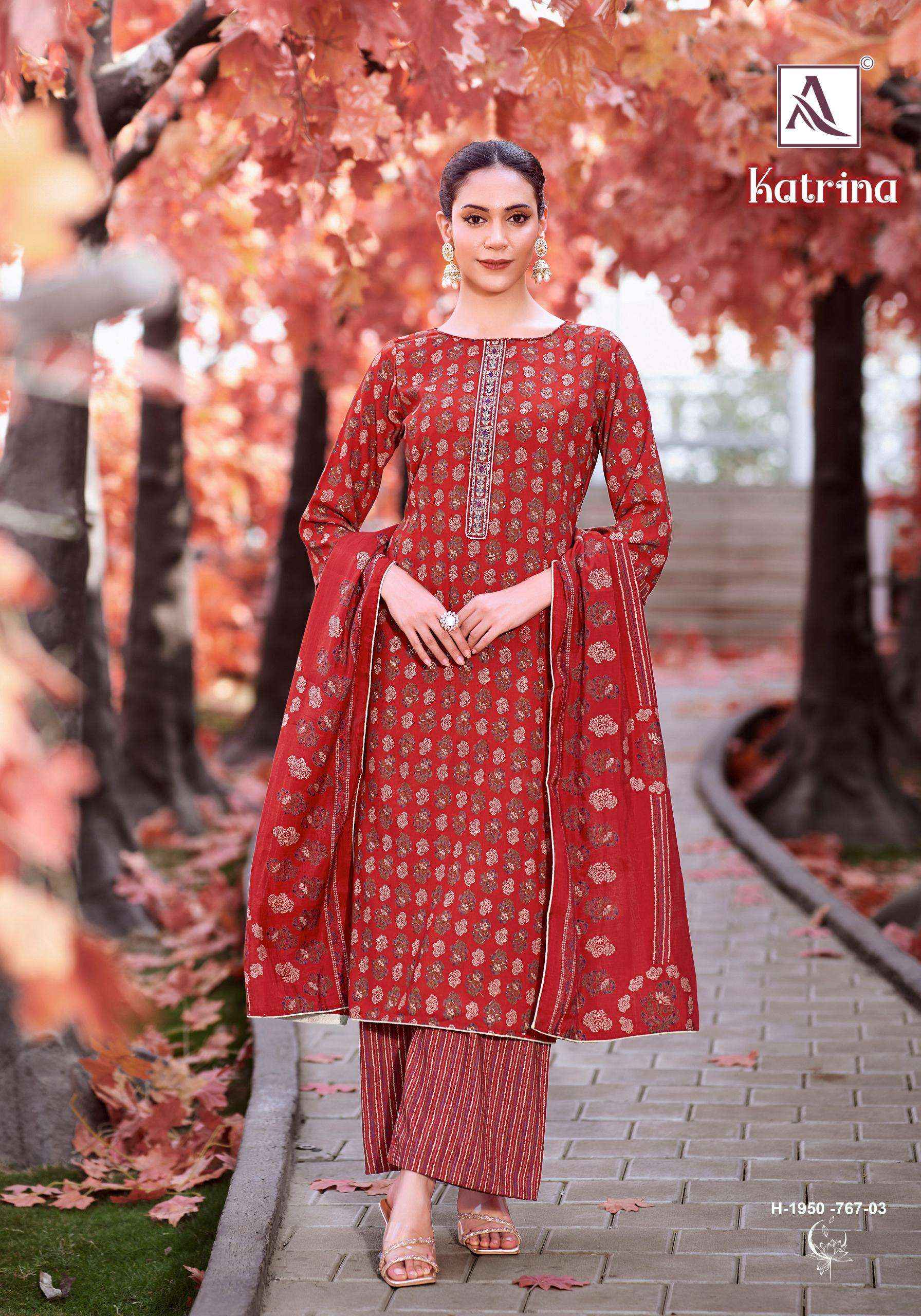Alok Katrina Viscouse Dress Material 6 pcs Catalogue