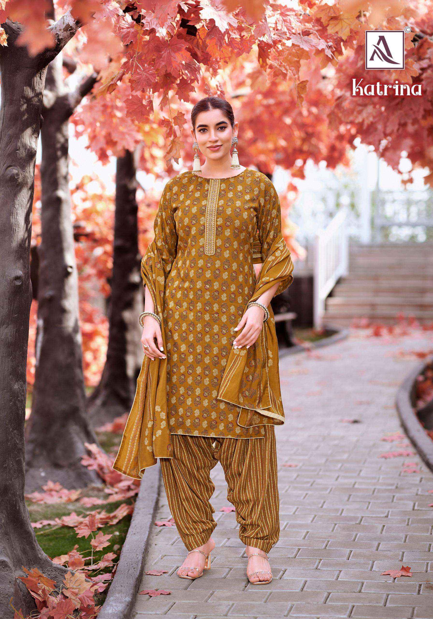 Alok Katrina Viscouse Dress Material 6 pcs Catalogue