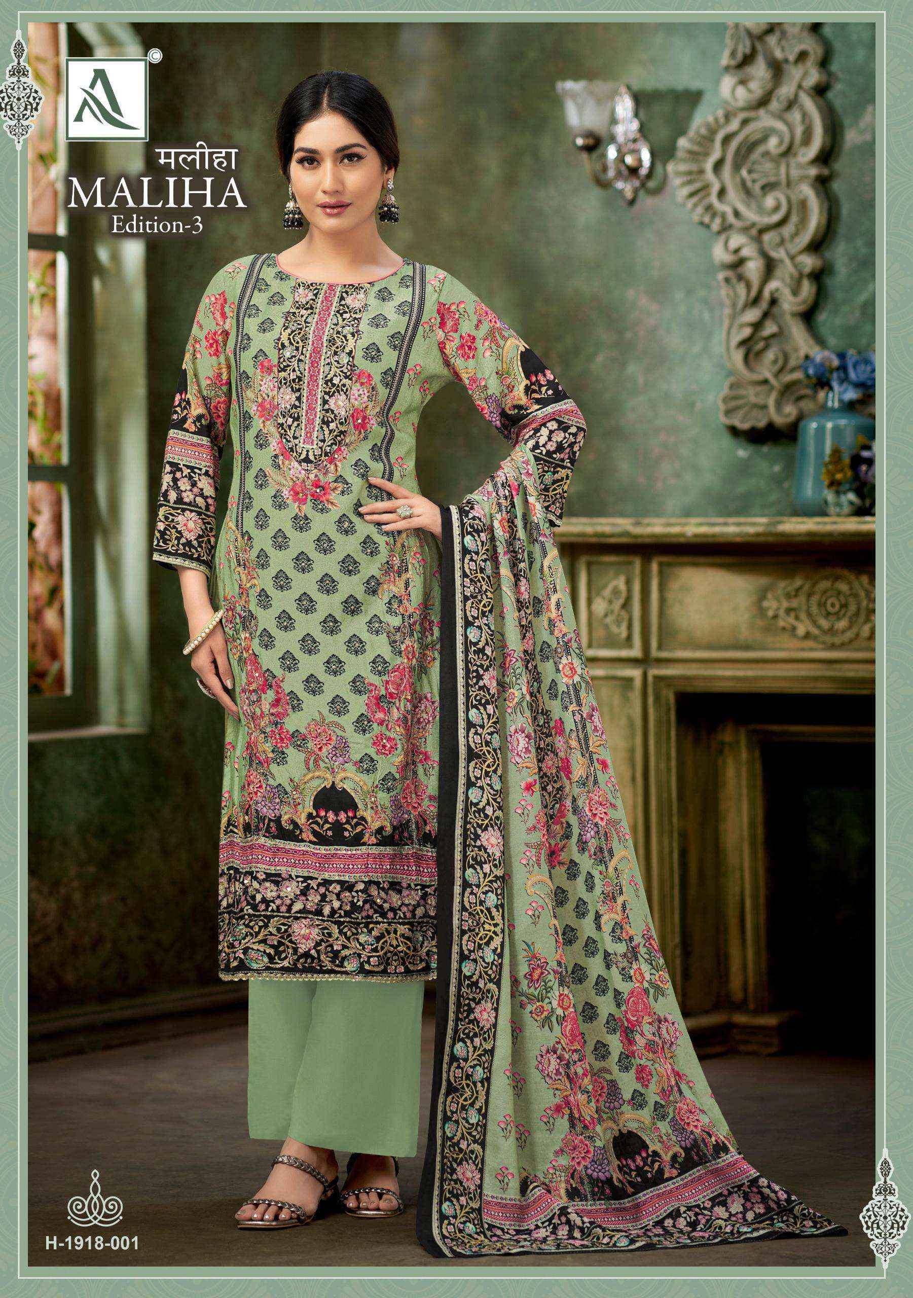 Alok Maliha Edition 3 Viscose Dress Material 4 pcs Catalogue