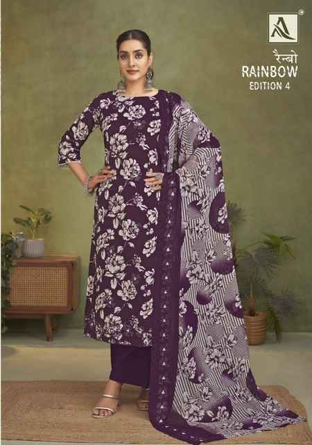 Alok Rainbow Edition 4 Cotton Dress Material 6 pcs Catalogue