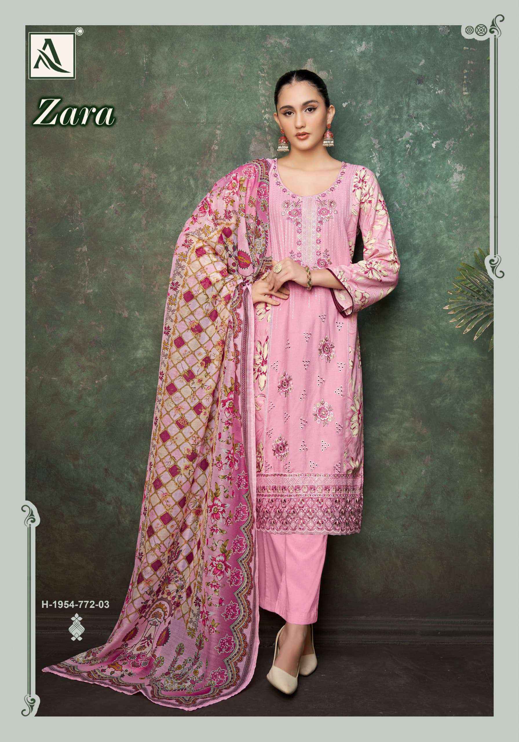 Alok Zara Viscose Dress Material 4 pcs Catalogue