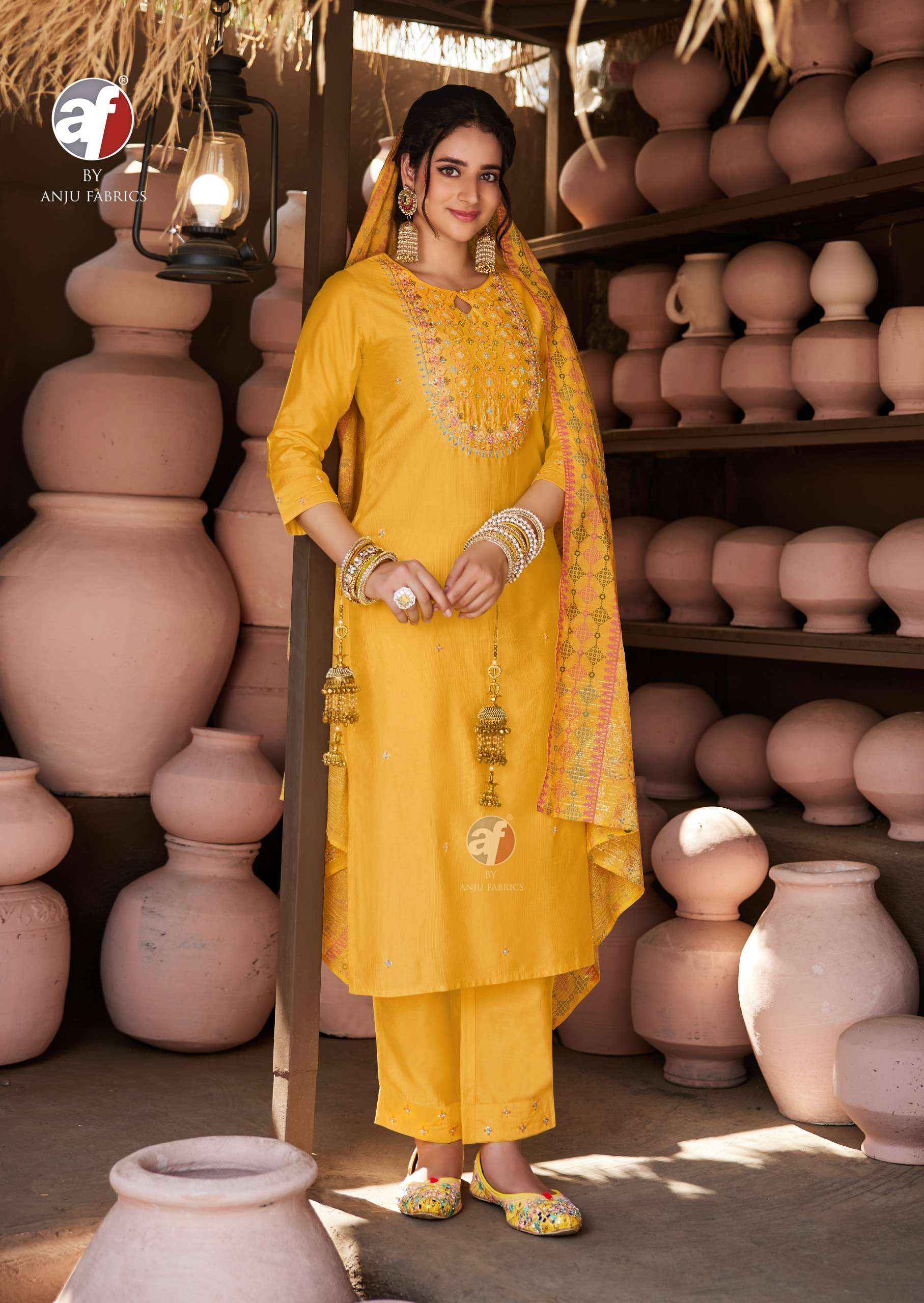 Anju Fabrics Once More Vol 5 Viscose Kurti Combo 6 pcs Catalogue