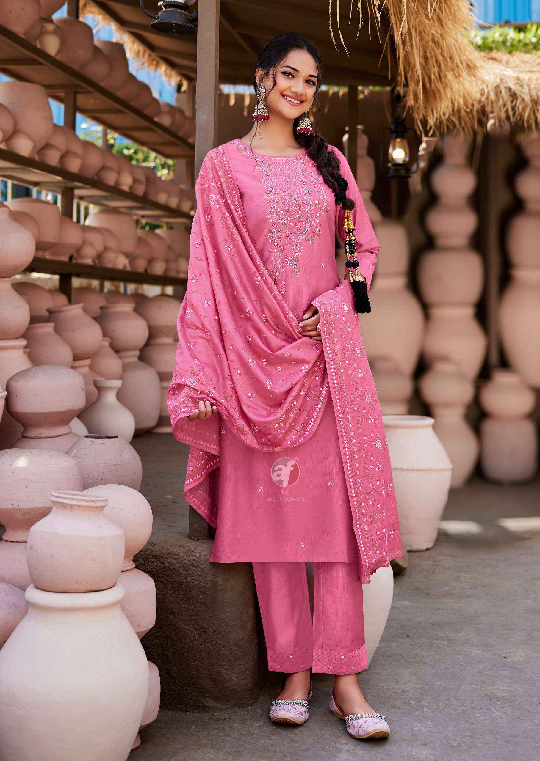 Anju Fabrics Once More Vol 5 Viscose Kurti Combo 6 pcs Catalogue