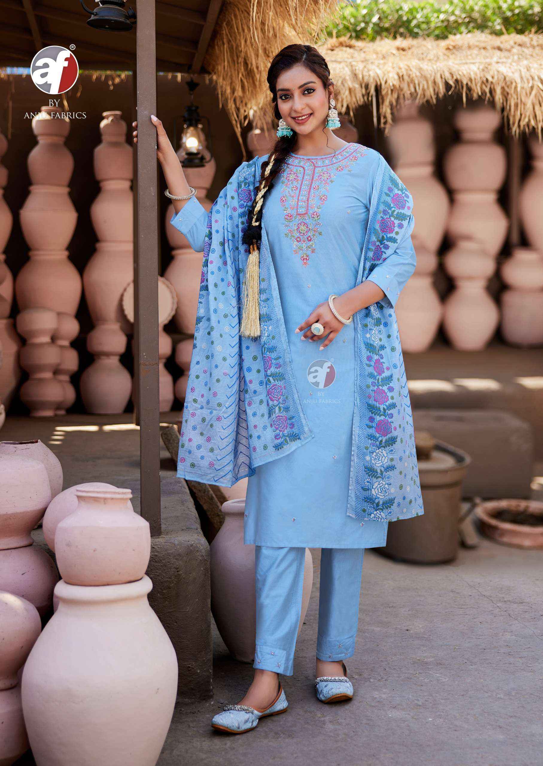 Anju Fabrics Once More Vol 5 Viscose Kurti Combo 6 pcs Catalogue