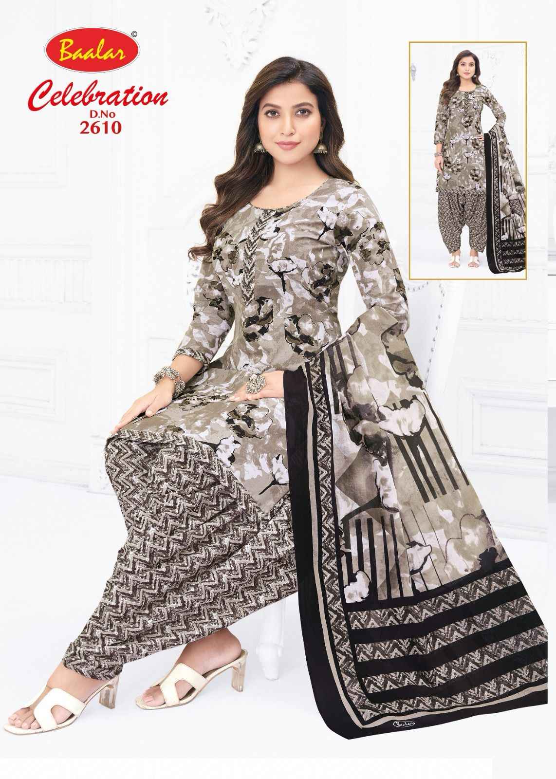 Baalar Celebration Vol 26 Cotton Dress Material 16 pcs Catalogue
