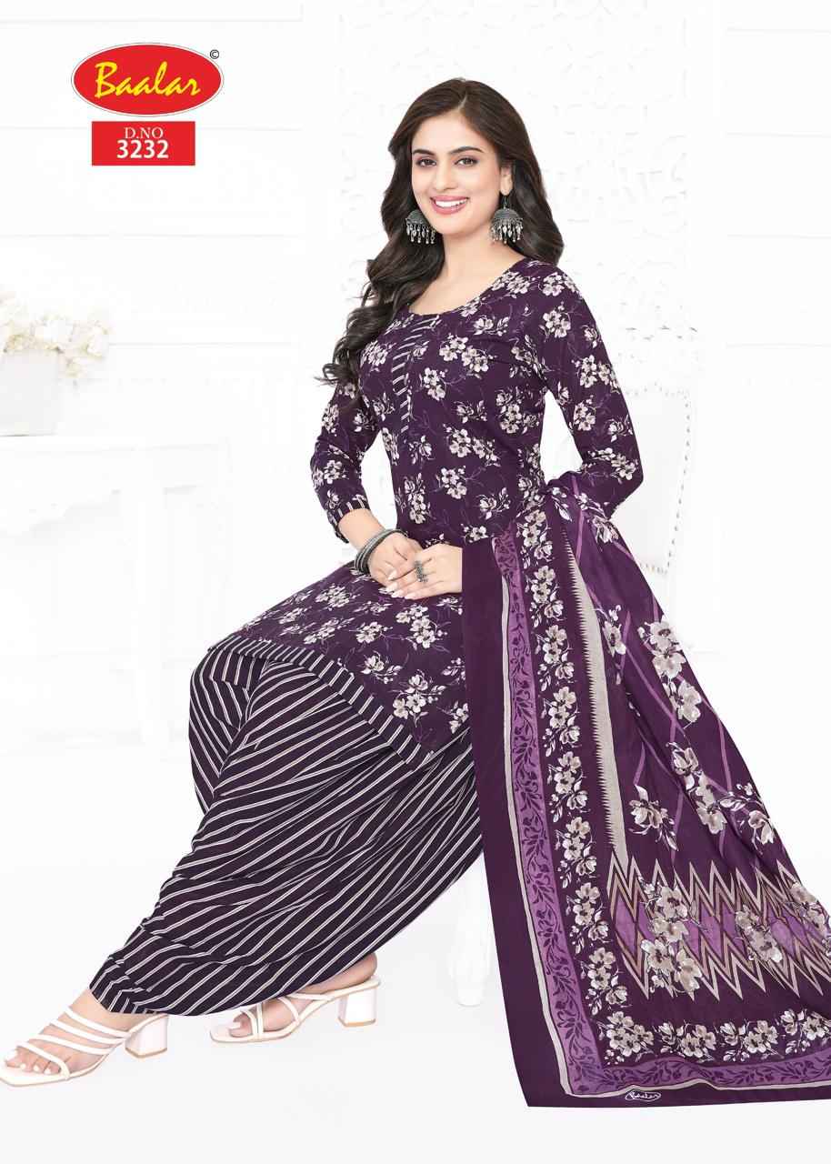Baalar Zaara Patiyala Vol 32 Cotton Dress Material 21 pcs Catalogue