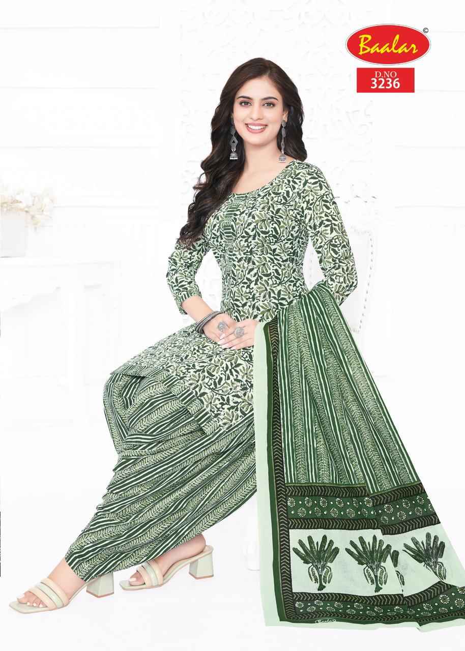 Baalar Zaara Patiyala Vol 32 Cotton Dress Material 21 pcs Catalogue