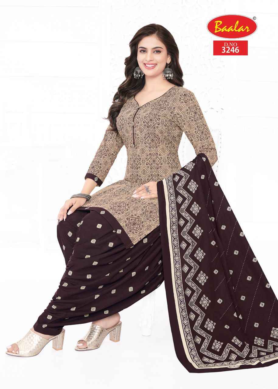 Baalar Zaara Patiyala Vol 32 Cotton Dress Material 21 pcs Catalogue