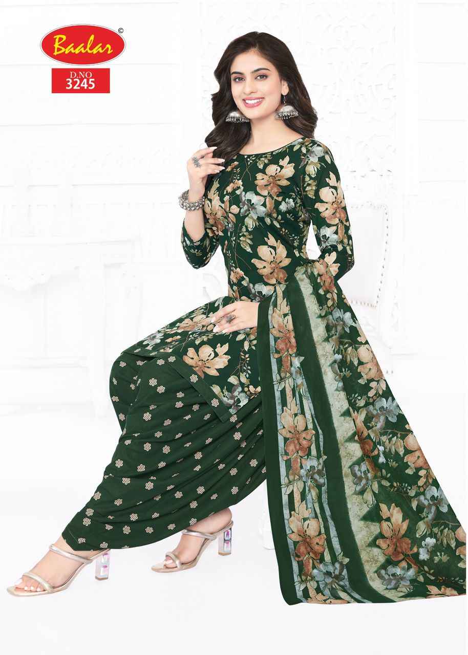 Baalar Zaara Patiyala Vol 32 Cotton Dress Material 21 pcs Catalogue