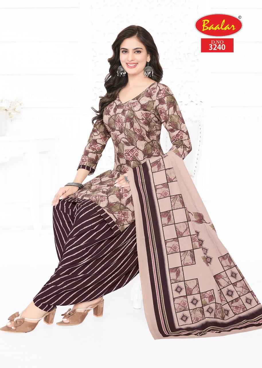 Baalar Zaara Patiyala Vol 32 Cotton Dress Material 21 pcs Catalogue