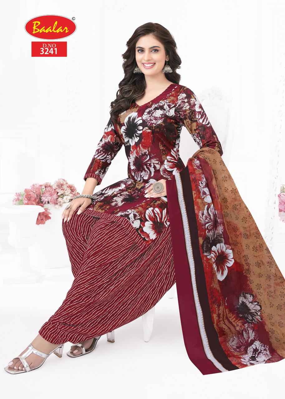 Baalar Zaara Patiyala Vol 32 Cotton Dress Material 21 pcs Catalogue