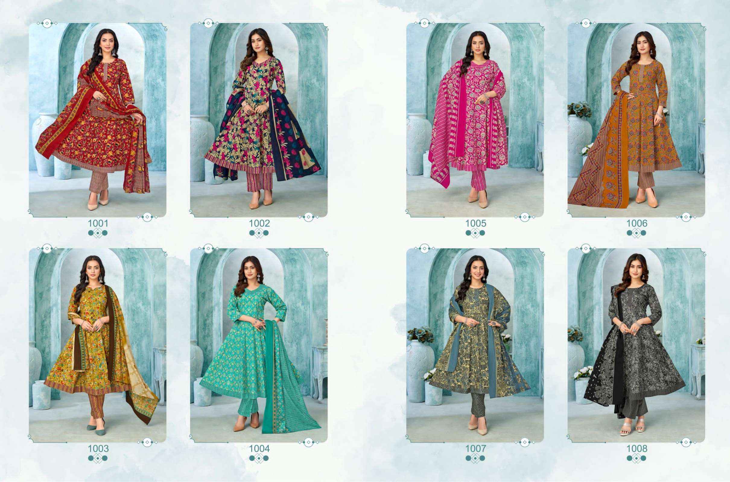 Balaji Anarkali Cotton Kurti Combo 8 pcs Catalogue