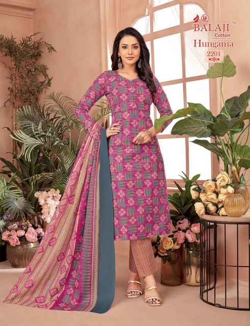 Balaji Hangama Vol 22 Cotton Dress Material 12 pcs Catalogue