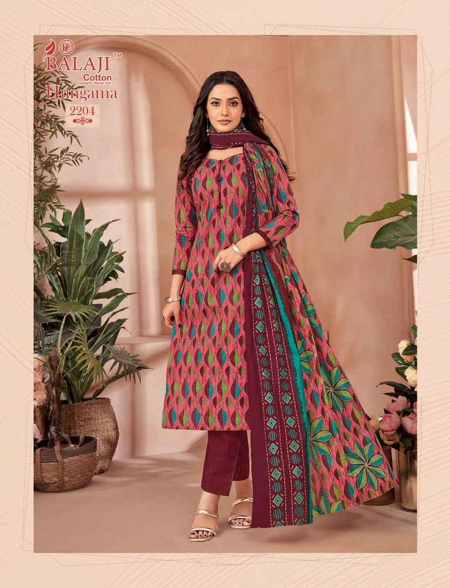 Balaji Hangama Vol 22 Cotton Dress Material 12 pcs Catalogue