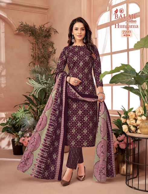 Balaji Hangama Vol 22 Cotton Dress Material 12 pcs Catalogue