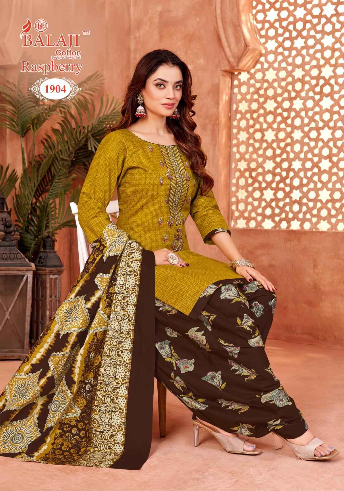 Balaji Raspberry Vol 19 Cotton Dress Material 12 pcs Catalogue