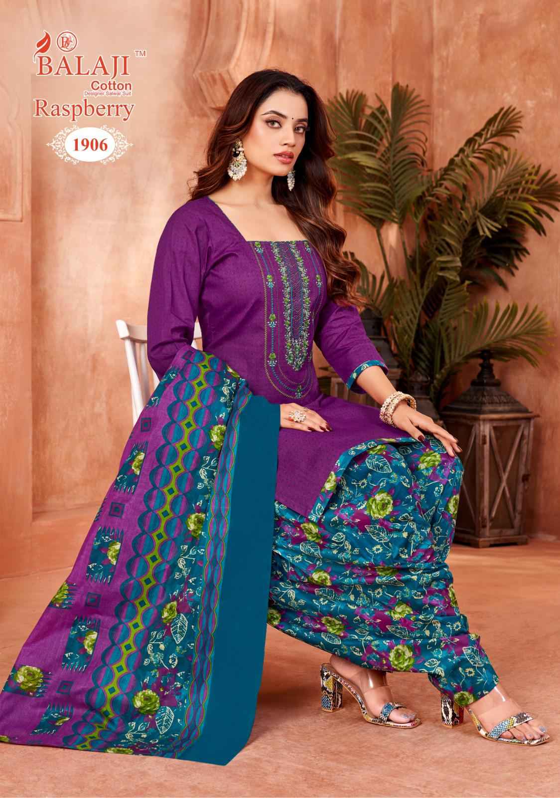 Balaji Raspberry Vol 19 Cotton Dress Material 12 pcs Catalogue