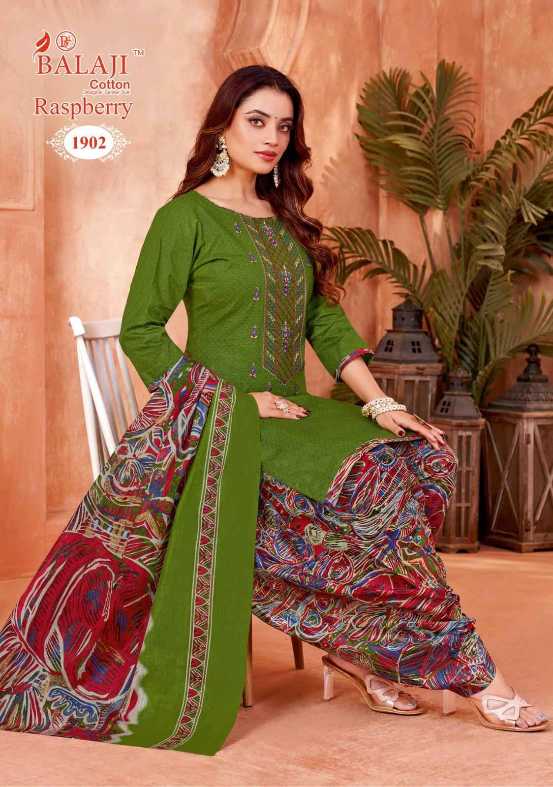 Balaji Raspberry Vol 19 Cotton Dress Material 12 pcs Catalogue