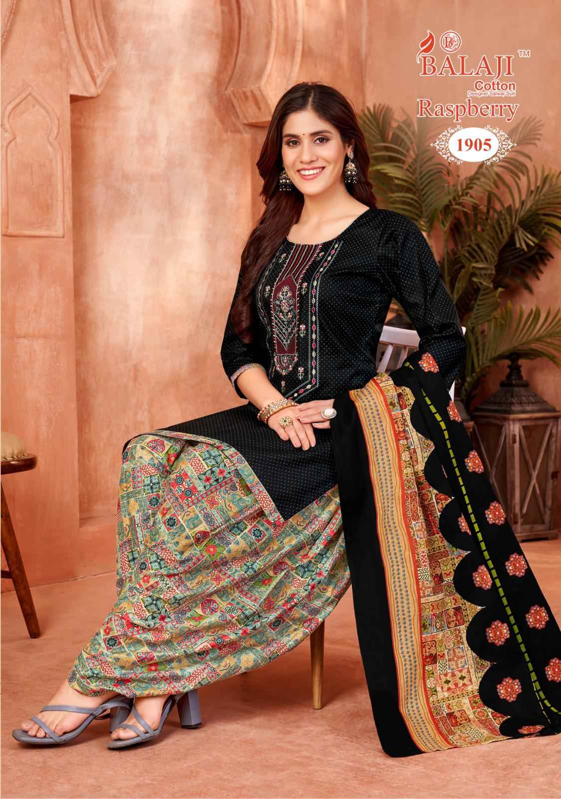 Balaji Raspberry Vol 19 Cotton Dress Material 12 pcs Catalogue