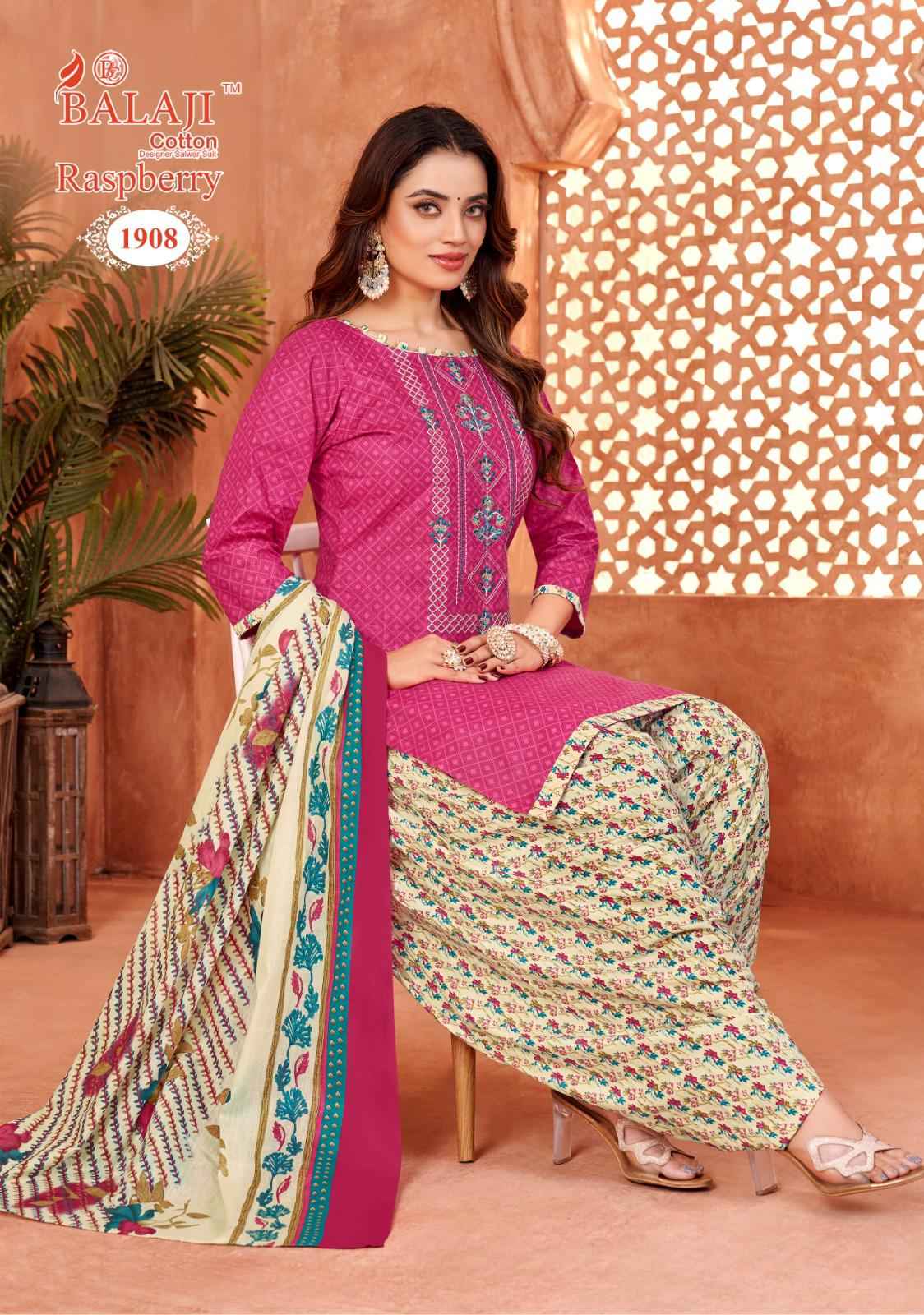 Balaji Raspberry Vol 19 Cotton Dress Material 12 pcs Catalogue