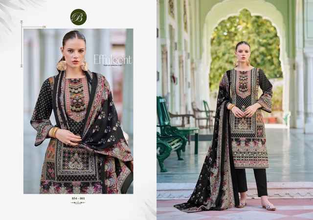 Belliza Haseen Cotton Dress Material 8 pcs Cataloge