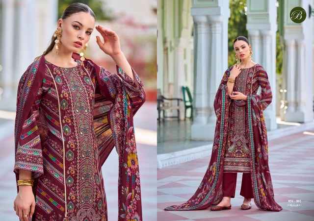 Belliza Haseen Cotton Dress Material 8 pcs Cataloge