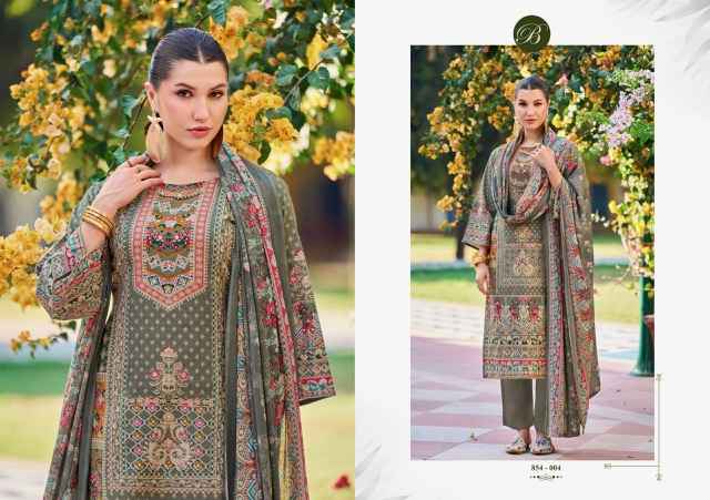 Belliza Haseen Cotton Dress Material 8 pcs Cataloge