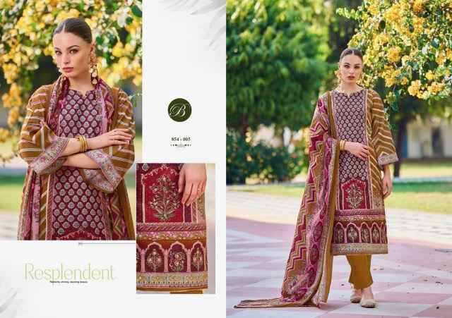 Belliza Haseen Cotton Dress Material 8 pcs Cataloge