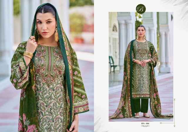 Belliza Haseen Cotton Dress Material 8 pcs Cataloge