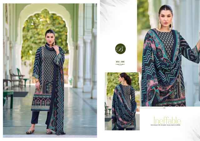 Belliza Haseen Cotton Dress Material 8 pcs Cataloge