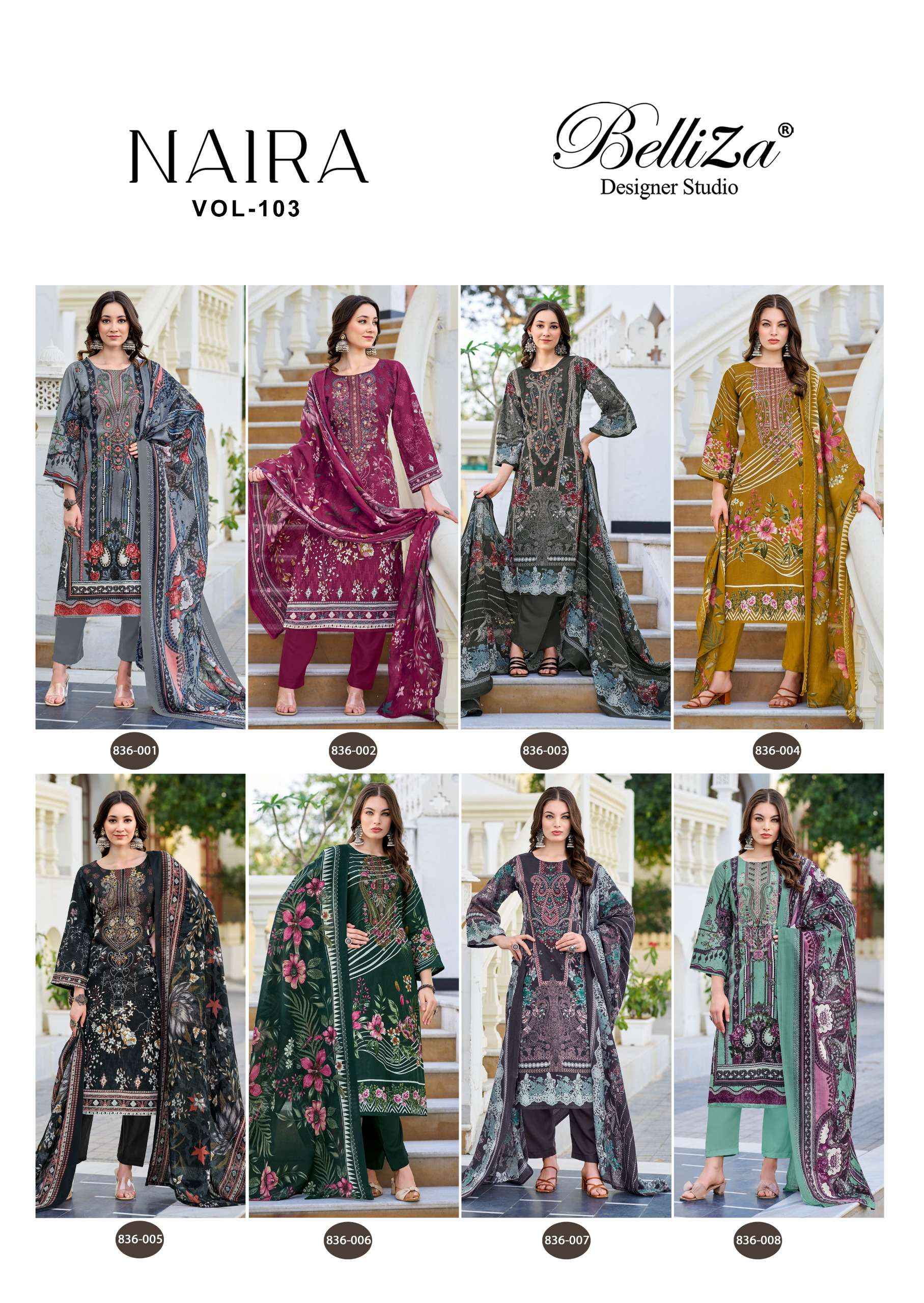 Belliza Naira Vol 103 Readymade Cotton Dress Material 8 pcs Cataloge