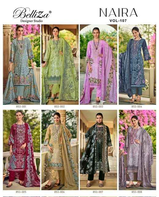 Belliza Naira Vol 107 Cotton Dress Material 8 pcs Cataloge