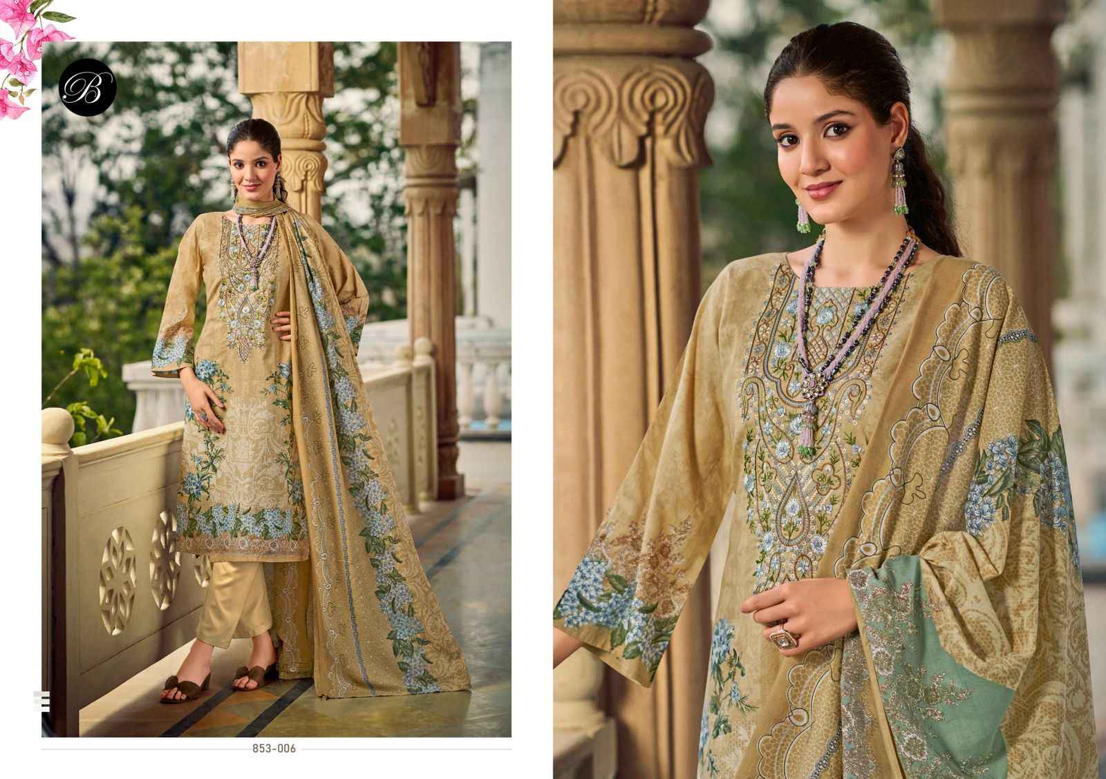 Belliza Naira Vol 107 Cotton Dress Material 8 pcs Cataloge