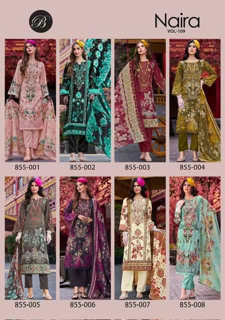 Belliza Naira Vol 109 Cotton Dress Material 8 pcs Cataloge